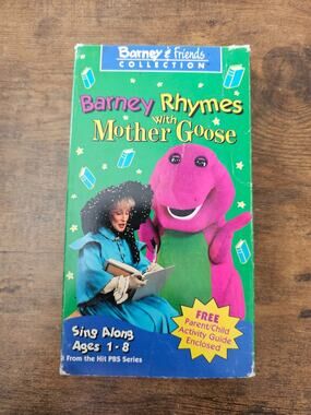 Barney And Friends Rhymes With Mother Goose VHS 1993 Sing Along